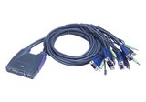 Aten CS64US 4-Port USB VGA/Audio Cable KVM Switch (0,9m, 1,2m)  