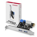 Axagon PCEU-232VL 2x külső USB3.0 + 2x belső USB3.0 PCIe kártya 
