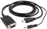 Cablexpert HDMI - VGA + audio kábel 1.8m 