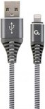 Cablexpert USB - Lightning kábel 1m szürke 