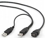 Cablexpert USB - USB+táp hosszabbító kábel 90cm 