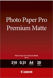Canon Pro Premium A4 matt fotópapír 20lap 210g 