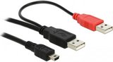 Delock 2x USB - mini USB kábel 1m 