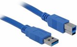 Delock USB-A - USB3.0-B kábel 5m kék 