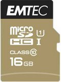 Emtec 16GB Elite Gold microSDHC memóriakártya C10 U1 SD átalakítóval 