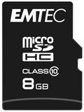 Emtec 8GB Classic microSDHC memóriakártya C10 SD átalakítóval 