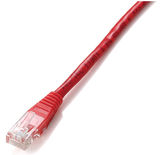Equip U/UTP patch kábel CAT6 50cm piros  