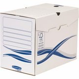 Fellowes A4 200 mm archiváló doboz kék-fehér karton 25db/csomag 