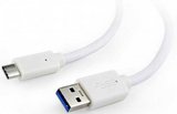 Cablexpert USB 3.0 - USB USB-C kábel 1m fehér 
