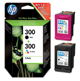 HP 300, CN637EE fekete/színes tintapatron duopack 