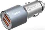 Hama 3A 2x USB autós gyorstöltő ezüst 