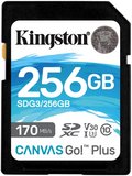 Kingston 256GB Canvas Go UHS-I C10 U3 V30 A2 memóriakártya 