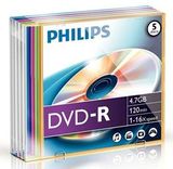 Philips DVD-R 4.7GB 16x slim tok 