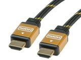 Roline HDMI - HDMI kábel 1m arany-fekete 