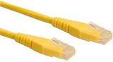 Roline UTP patch kábel CAT6 30cm sárga 