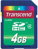 Transcend 4GB Standard SDHC memóriakártya C4 