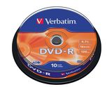 Verbatim DVD-R 4.7GB 16x 10db-os henger 