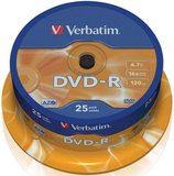 Verbatim DVD-R 4.7GB 16x 25db-os henger 